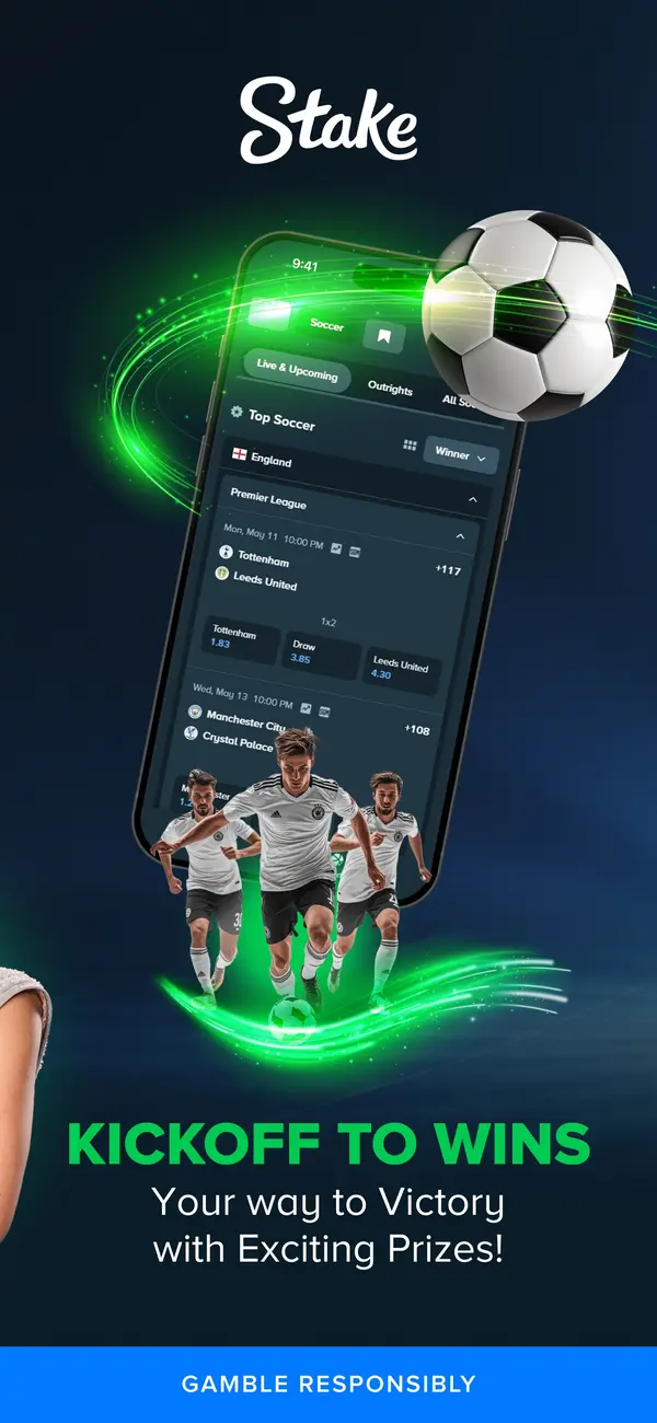 Stake Casino lobby on a phone